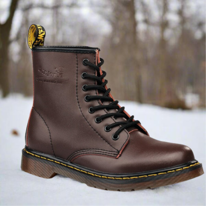 Damen Schnürstiefel mit gepolstertem Fußbett und Gummisohle