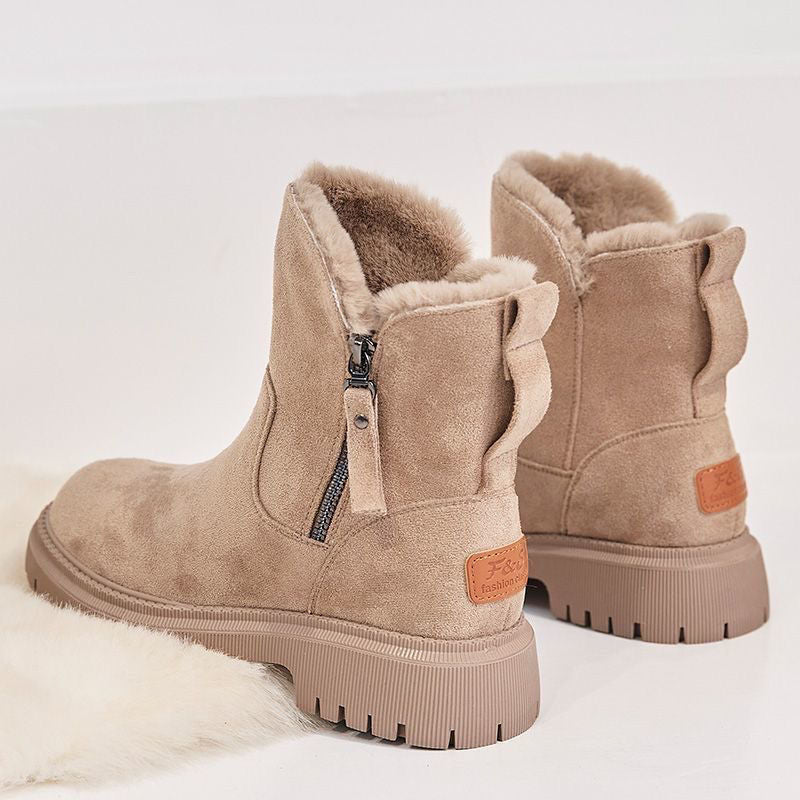 Damen wasserdichte Winterstiefel mit warmem Innenfutter
