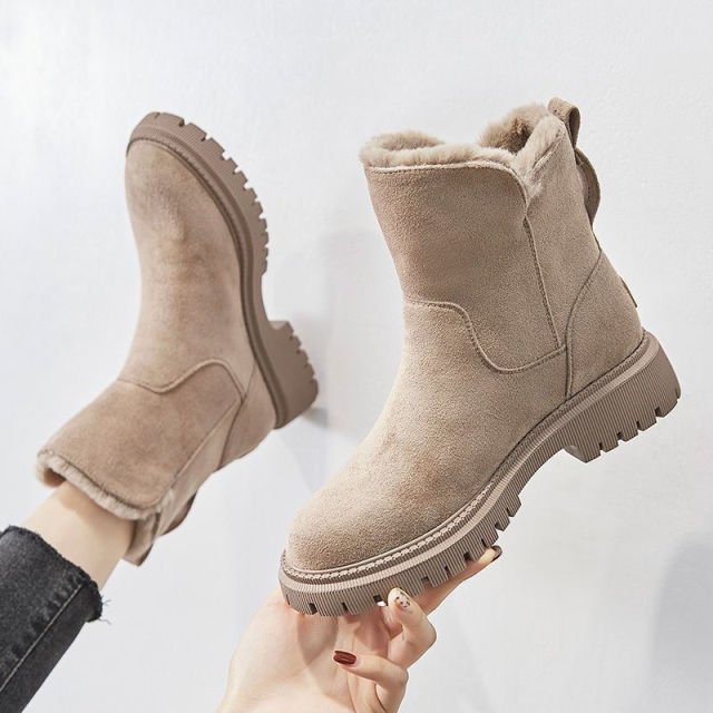 Damen wasserdichte Winterstiefel mit warmem Innenfutter