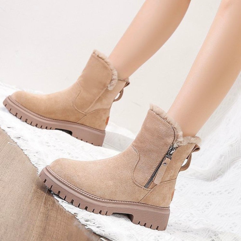 Damen wasserdichte Winterstiefel mit warmem Innenfutter