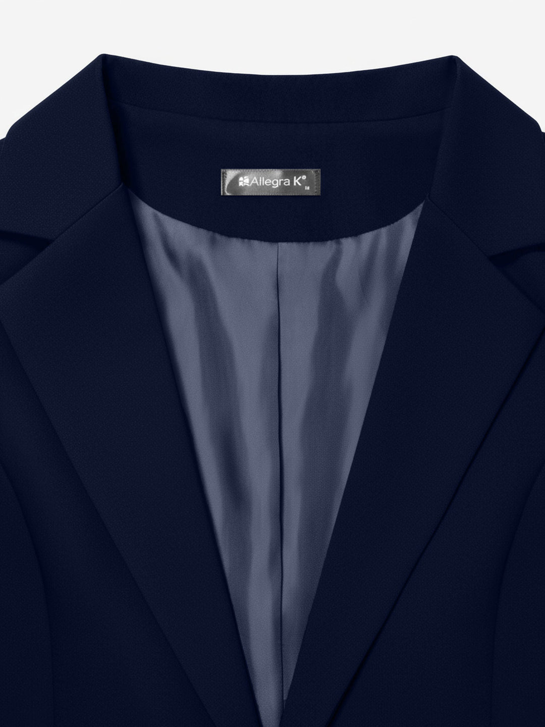 Damen leichter Blazer mit Knopfleiste und Reverskragen