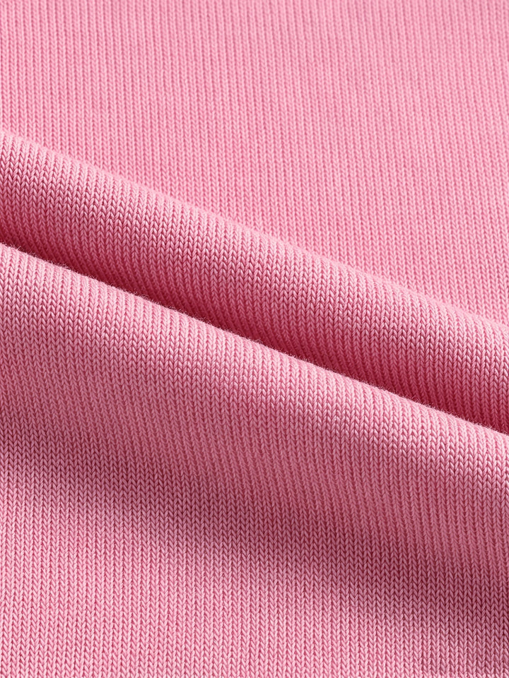Kapuzen-Strickjacke | Pink