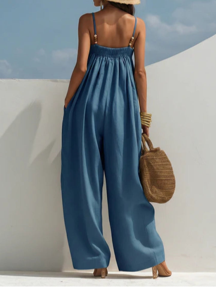 Molly | Jeans-Jumpsuit mit weitem Bein