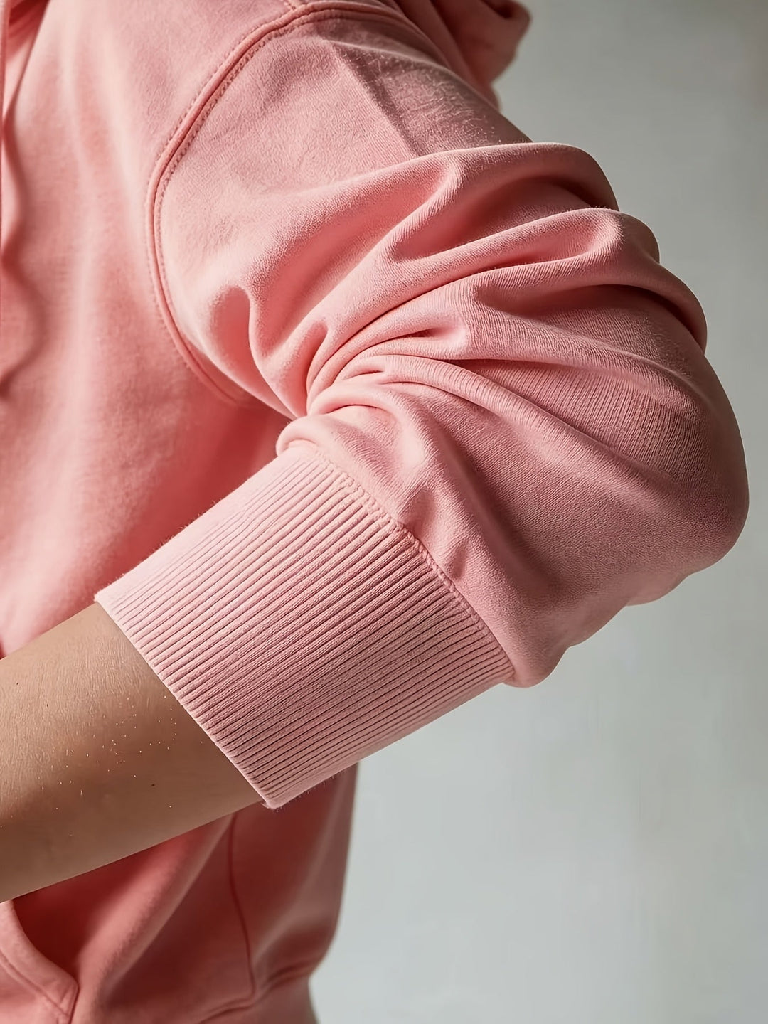 Kapuzen-Strickjacke | Koralle