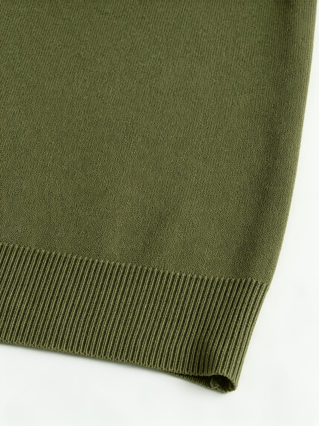 Kapuzen-Strickjacke | Militärgrün
