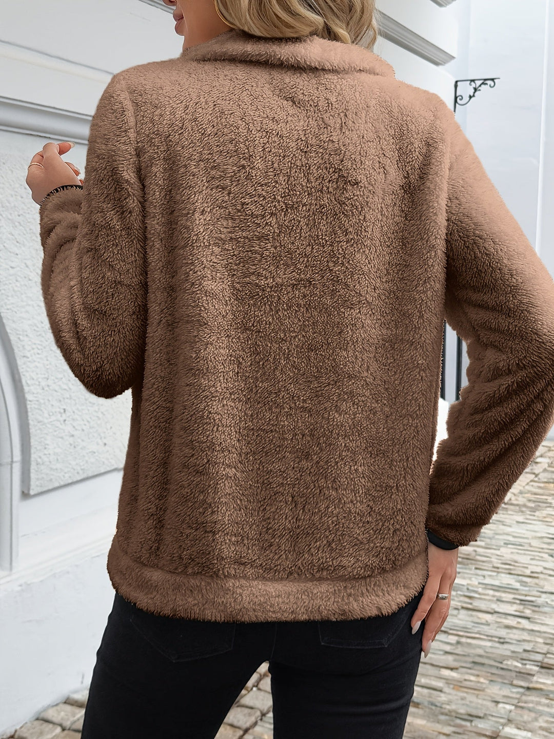 Juliette | Halblanger Hoodie mit Reißverschluss