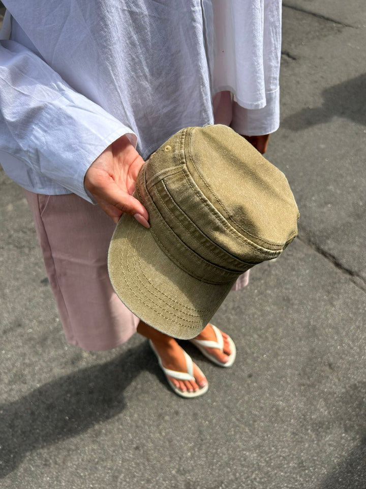 Myr | Cap aus gewaschener Baumwolle, Khaki