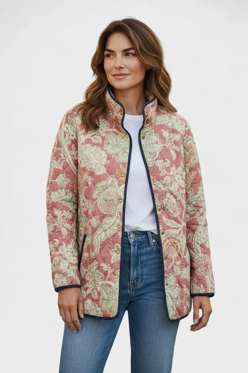 Naya | Legere Vintage-Jacke mit Blumenmuster