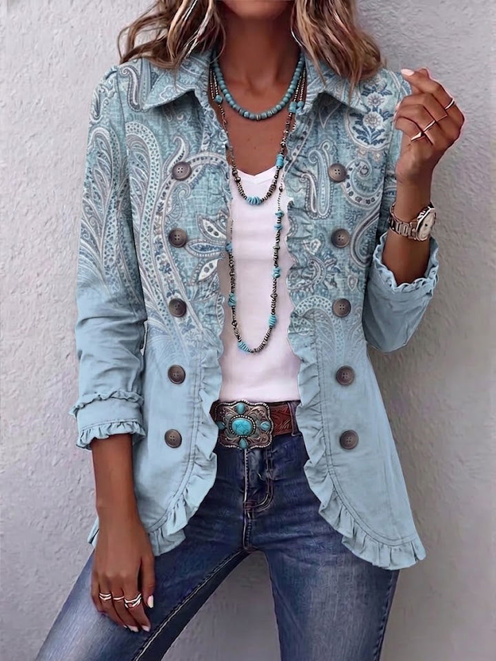 Isabella | Vintage Paisley Rüschenjacke