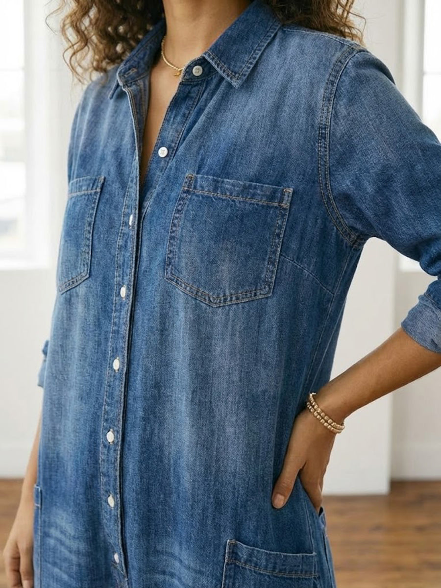 Lily | Jeans-Jumpsuit aus Baumwolle
