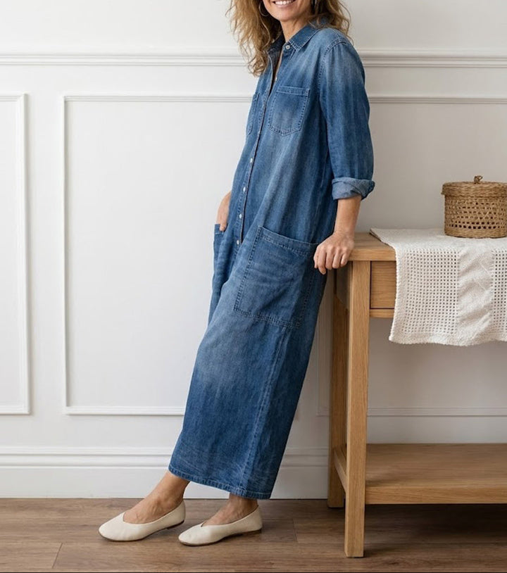 Lily | Jeans-Jumpsuit aus Baumwolle