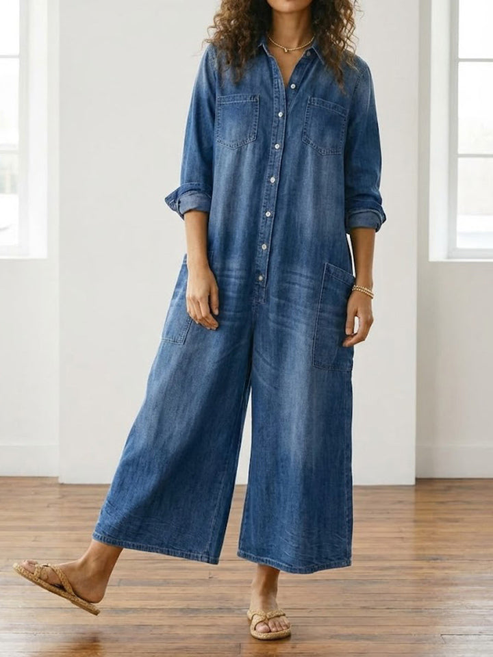 Lily | Jeans-Jumpsuit aus Baumwolle