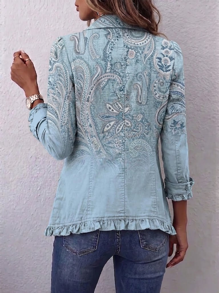 Isabella | Vintage Paisley Rüschenjacke