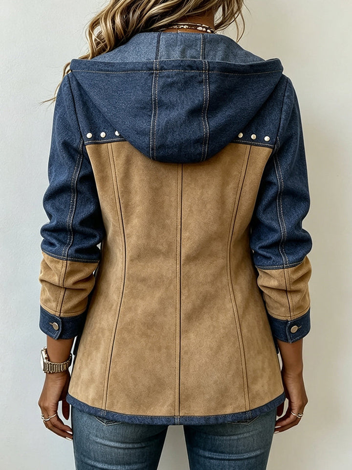 Ava | Kapuzenjacke im Patchwork-Stil