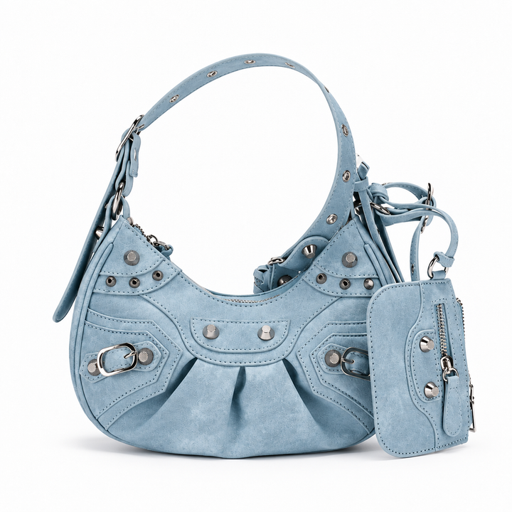 Damen kompakte Crossbody-Tasche mit Reißverschluss