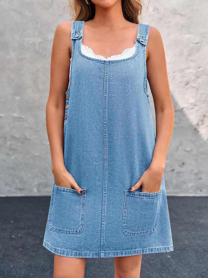 Daisy | Lässiges Jeans-Trägerkleid