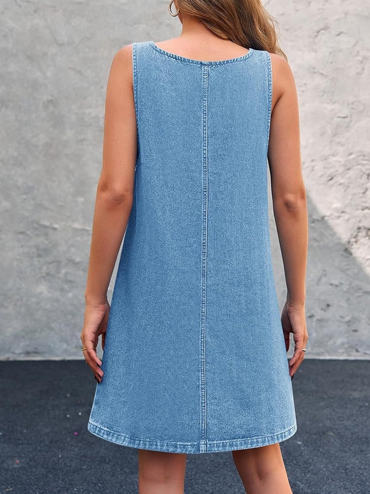 Daisy | Lässiges Jeans-Trägerkleid