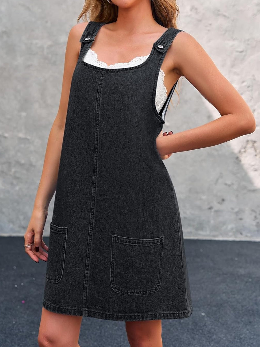 Daisy | Lässiges Jeans-Trägerkleid