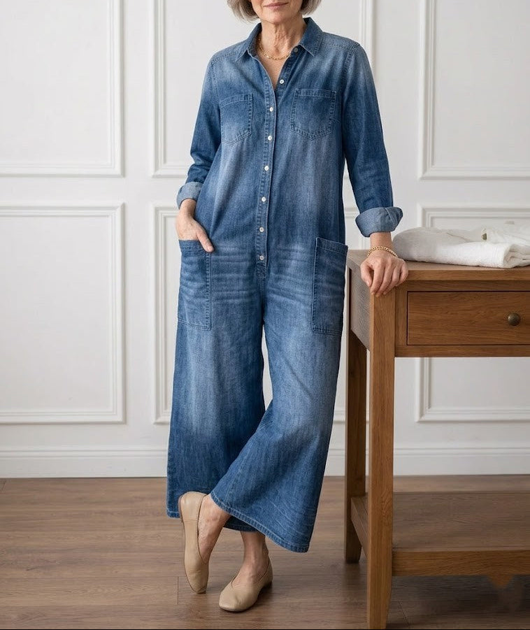 Lily | Jeans-Jumpsuit aus Baumwolle